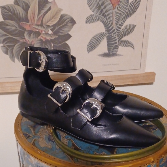 Killstar Shoes - Killstar Cresent Moon Flats Sz 9